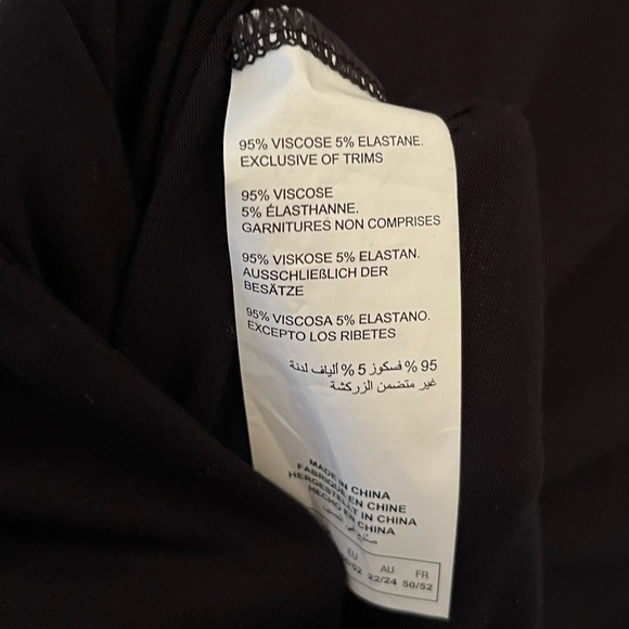 NWOT 2X Penningtons Black Bodysuit - Picture 7 of 7